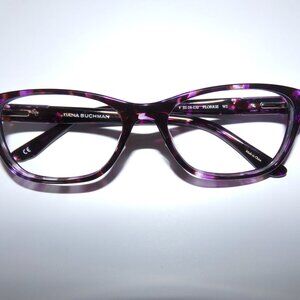 FLORRIE Dana Buchman Eyeglass Frames Wine 51 NWOT